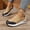 Khaki, variant on YOUYEDIAN Sneakers for Women Casual Round Toe Platform Fashion Slip On Sport Sneakers Versatile Comfy Breathable Outdoor Walking Shoes