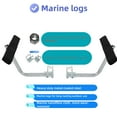 thumbnail image 4 of Boat Trailer Guide-ons, 40"/48" Adjustable, 2PCS Rustproof Electro-Galvanized Steel Trailer Guide ons, Trailer Guides with PVC Pipes, for Ski Boat, Fishing Boat, Sailboat Trailer (2 PCS), 4 of 10