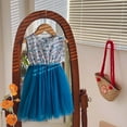 thumbnail image 1 of Robe Fillette Tout-Petit à Volants Robe en Tulle Fille Robe d'Été Fille Jupe Tutu Arc-en-Ciel Princesse Robes Bébé Fille 2-3 Ans, 1 of 3