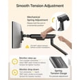 thumbnail image 4 of monTEK Dual Monitor Arm, Mechanical Spring Dual Monitor Mount for 17–35" Screens, Holds up to 26.4 lb per Arm, Full Motion Desk Stand with VESA 75x75/100x100, C-Clamp & Grommet, 4 of 10