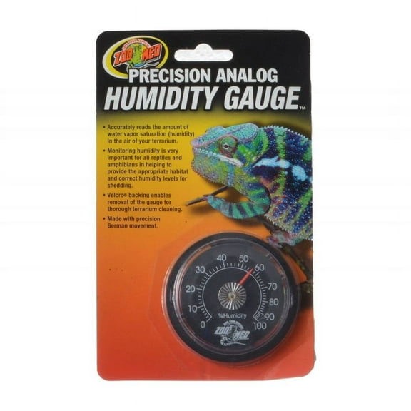 Zoo Med Precision Analog Reptile Humidity Gauge [Reptile Thermometers, Reptile Supplies] 1 count