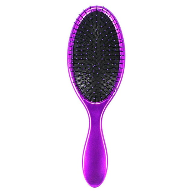 Cepillo acolchado con antiestático para cabelludo Cepillo para Púrpura jinwen Cepillo para el cabello desenredado acolchado