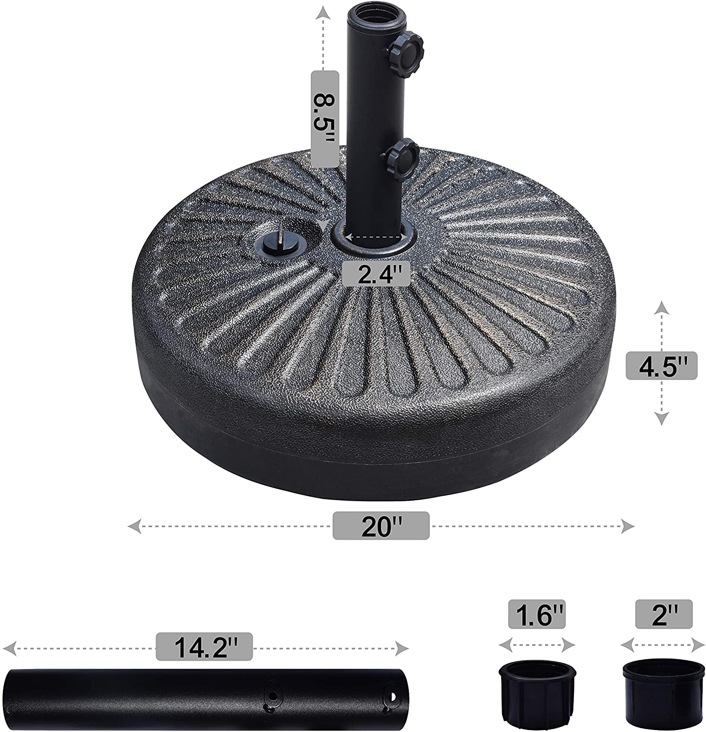 elite shade patio umbrella base