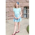 thumbnail image 5 of Millie Loves Lily Girls Teal and Mint Rib Tops and Printed Skorts Set,Big Girls, Size 12, 4-PCS, 5 of 5