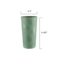 thumbnail image 3 of Mainstays 26-Ounce Round Green Plastic Tumbler with Etched Pear Design, 3 of 6