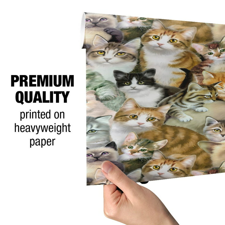 FORTUNE CAT Wrapping Paper Thick Wrapping Gift Wrap Sheets Chinese
