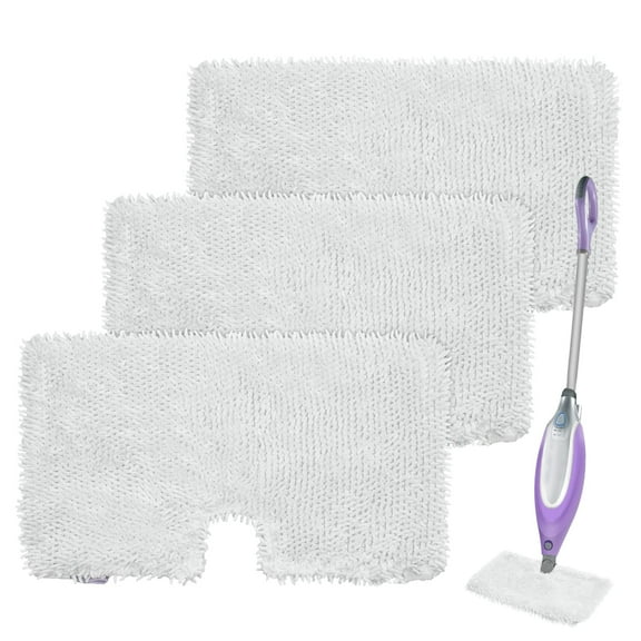 3 Pack Steam Pocket Mop Replacement Pads for Shark S3501 S3601 S3550 S3901 S3801 S2901 S2902 S3501S S3601C SE450 S3901D S3455K,Microfiber Steam Mop Pad Replacement,Reusable Mop Pads for Floor Cleaning