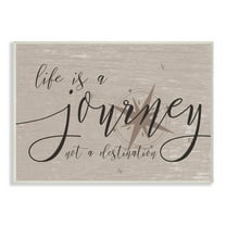 Stupell Industries Life is a Journey Inspirational Painting Unframed Art Print Wall Art, 13 x 19