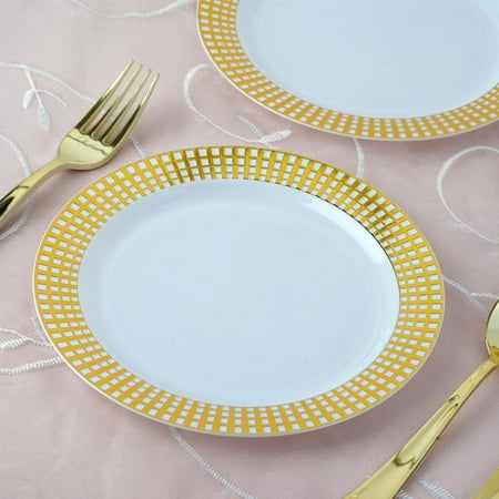 plates dinner disposable plastic banquet stamped efavormart pcs plate round events silver dialog displays option button additional opens zoom
