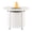 White, variant on Aluminum 34-in Round Propane Fire Table with Beads, Covers and Lid