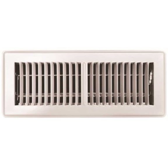 TruAire 150MW 04X12 4 in. x 12 in. White Floor Register