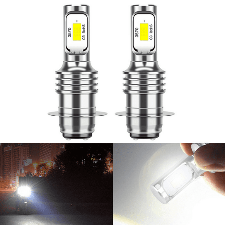 SHENKENUO for International IH 234 254 255 Stanley 12v 35/35w CP16,Super  Bright LED Headlight Bulbs,6000k White,Pack of 2,C0069 