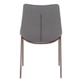 thumbnail image 4 of Silla de Comedor Magnus Gris Kessa Muebles Piel Sintética 54 x 90 x 60 cm, 4 of 5