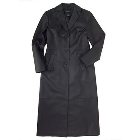 George - Women's Long Leather Coat