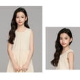 thumbnail image 5 of BFHHYA Girls Summer Maxi Dress Puff Short Sleeve A-Line Flowy Dress Casual Sundress with Ruffle Hem for Teens Girls 8-14 Y, 5 of 8