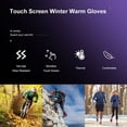thumbnail image 4 of WEISIPU Women Men Winter Warm Gloves Non-Slip Touch Screen Mittens Windproof Exercise Gloves for Cycling Running, 4 of 4