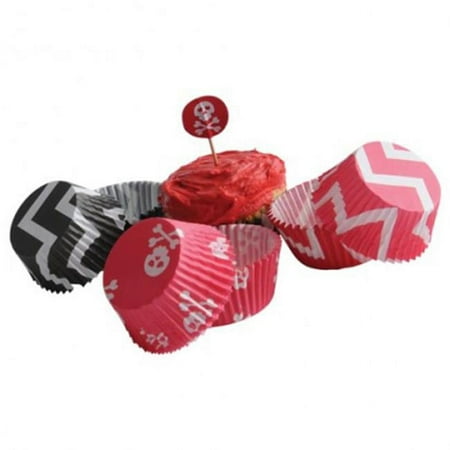 US Toy TU237X28 Pirate Cupcake Kit, 24-sets - Set of 28