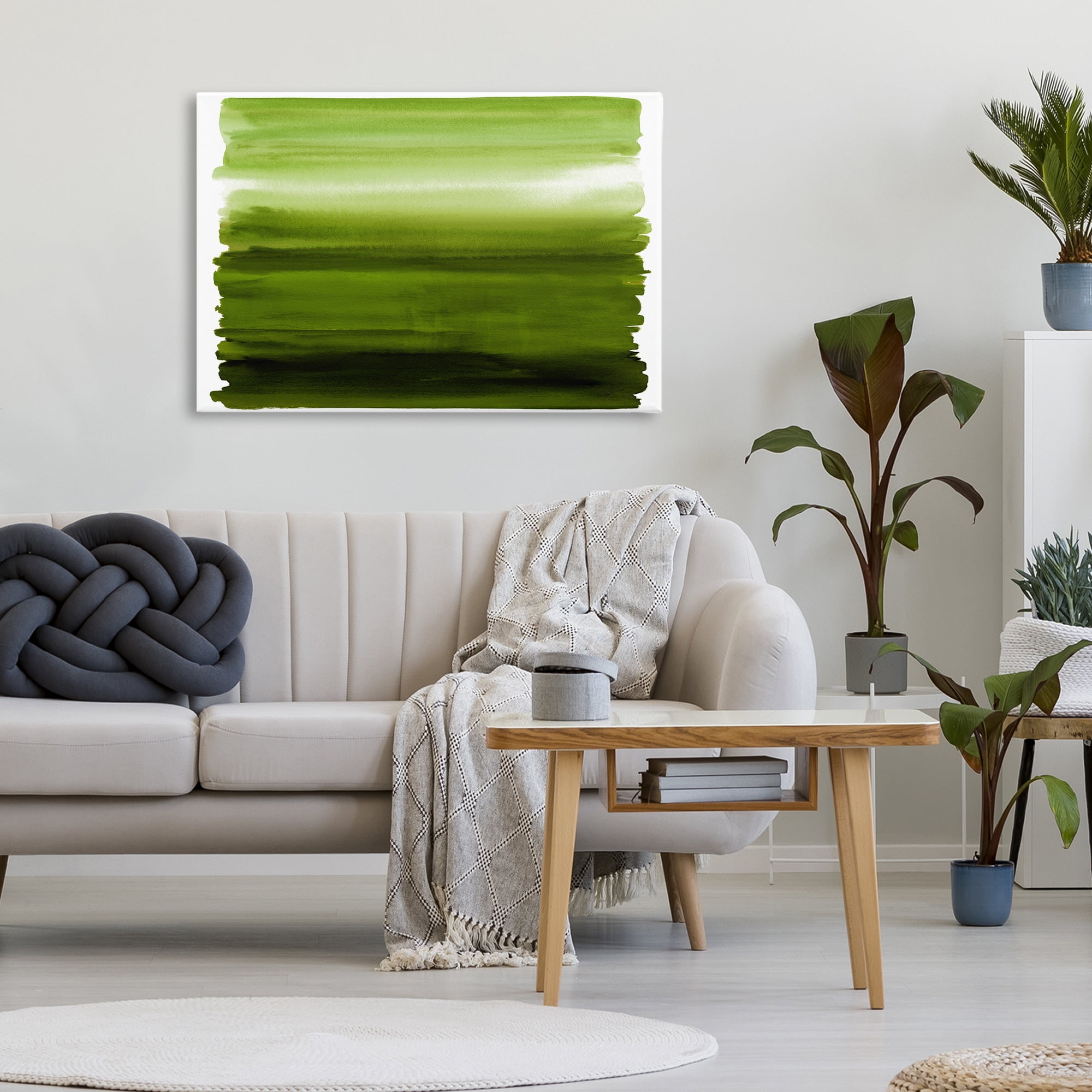 Stupell Industries Ombre Green Gradient Canvas Wall Art, design by Allie Corbin