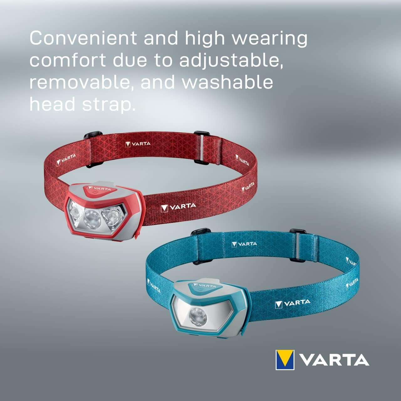 VARTA H20, Plastic, textile, Red Outdoor Sports H20 Headlamp