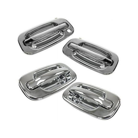 Door Handle Set 4 Piece - Compatible with 2002 - 2006 Chevy Avalanche 1500 2003 2004 2005