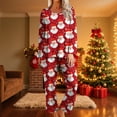 thumbnail image 2 of Fewfanhot Womens Pajamas Long Sleeve Button Down Pjs Sets 2 Piece Loungewear Christmas Sleepwear, 2 of 6