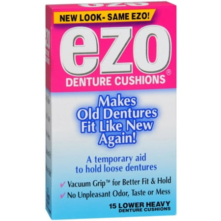 Ezo Denture Cushions Lower Heavy 15 Each (Pack of (Best Ar 15 80 Lower Jig)