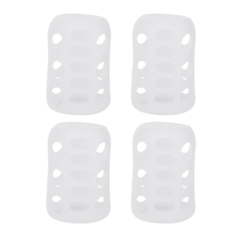 4pcs Silicone Baby Bottle Cover Feeding Bottle Sleeves Nursery Bottle Protector