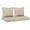 Beige, variant on Outdoor Loveseat Cushion Set, 48 x 24 inch, Water Repellent Patio Furniture Cushions Replacement with Removable Cover(yellowish- white)