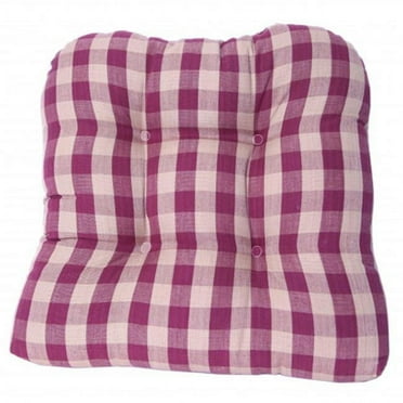 Mr. MJs Trading AG-60251 Chair Pad, Burgundy Check