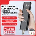 thumbnail image 3 of Riwesomey Soldador por puntos portátil negro con modo dual manual/automático para trasplante de celdas de batería, etc. Suministros de soldadura Pines de soldadura de repuesto, 3 of 6