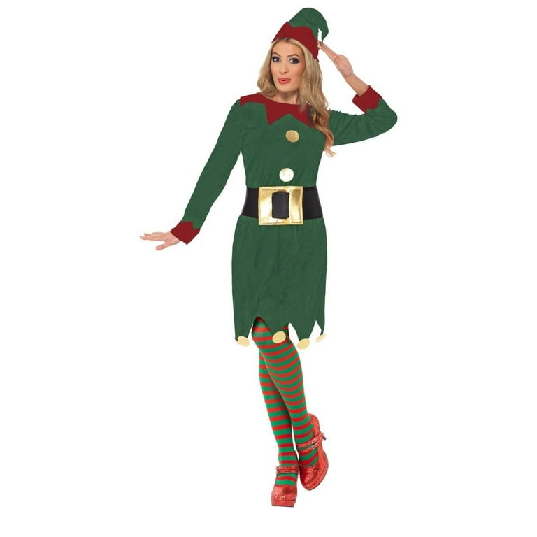 white christmas dresses Santa Girl Costume – Smiffys main image 0