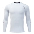 thumbnail image 1 of asjyhkr Mens Workout Compression Shirts Long Sleeve Crew Neck Quick Drying Gym Athletic High Performance T Shirts Tops, 1 of 7