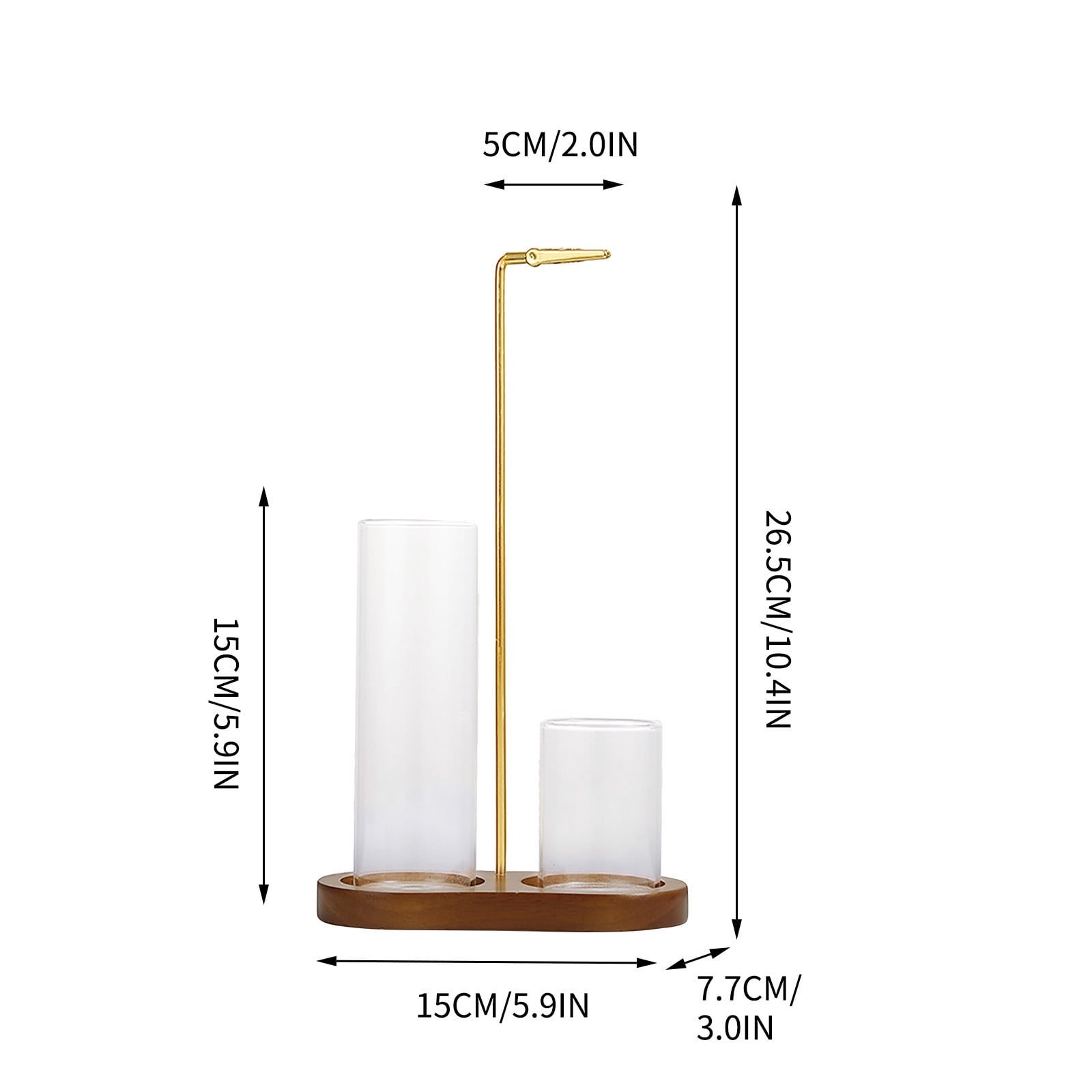 2-in-1 Incense Holder for Sticks with Ash Catcher, Solid Rubber Wood 8-Shaped Base and Glass Burner Cup, Modern Aromatherapy Decor for Home, Office, or Meditation Space