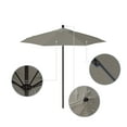 thumbnail image 2 of California Umbrella  7.5' Rd.. Aluminum Frame, Fiberglass Rib Market Umbrella, Push Open, Bronze Finish, Olefin Fabric Woven Granite, 2 of 5
