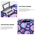 thumbnail image 3 of Kdxio colorful Skull mushroom rainbow Pattern Luggage Cover for Travel,Elastic and Durable,Fits 18-32 Inch,Anti-Scratch Suitcase Protector-No luggage included, 3 of 5