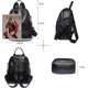 thumbnail image 3 of Women's PU backpack school bag waterproof anti-theft black, 3 of 5
