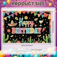 thumbnail image 2 of Colorful Banner Floral Fiesta Display Mexican Style Sombrero Design Mexican Backdrop for Birthday Party Fiesta Celebration Mexican Theme Party, 2 of 9