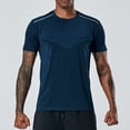 thumbnail image 2 of Mens Cooling Short Sleeve Shirts Lightweight Quick-Dry Athletic T-Shirts Outdoor Comfy Breathable Crewneck Tees For Gym, 2 of 9