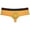 Yellow, variant on Men Solid Cheeky Boxers Underpants Pouch Brazilain Bikini 1/2 Rear Coverage Briefs Underwear Yellow L Red M