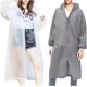 thumbnail image 1 of Poncho de Lluvia 2 Piezas Poncho Impermeable Reutilizable Chubasqueros Ligeros con Capucha Chubasquero para Mujeres Hombres Senderismo Camping Viajes (Transparente y Gris), 1 of 5