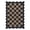 Black Coffee, variant on LUKU 3'x5' Scalloped Checkerboard Jute-Style Rug, Washable Low-Pile Polyester Carpet with TPE Non-Slip Backing for Indoor Covered Outdoor Use, Black and White