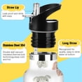 thumbnail image 3 of Bulldog Face Pattern Sport Water Bottle for Kids Insulated with Straw for School Outdoor Daily Use, 3 of 6