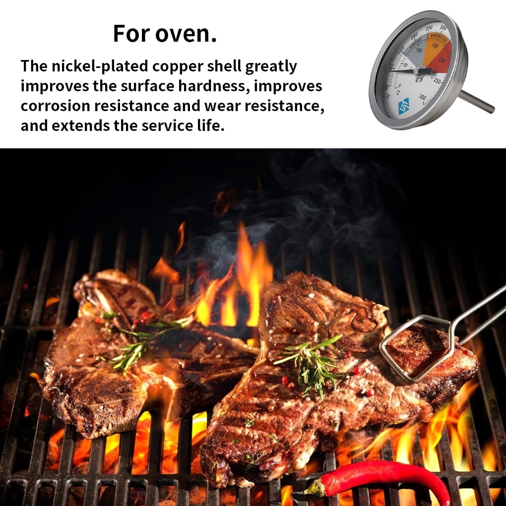 Thermometer Dial Thermometer, Dial Thermometer, 0‑120°C Temperature Gauge  for Cooking, Barbecue Pointer Type Digital Thermometer for Home Kitchen