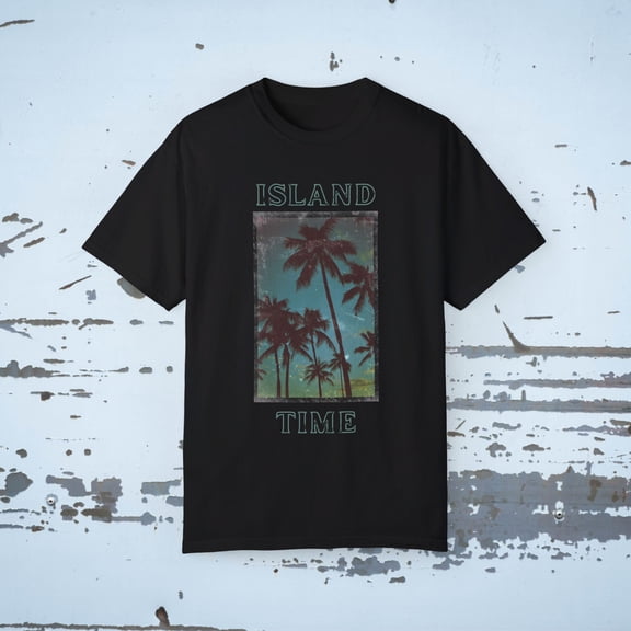 ISLAND TIME Unisex Garment-Dyed T-shirt