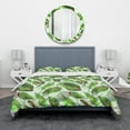 thumbnail image 2 of Designart 'Leaves Pattern' Modern & Contemporary Duvet Cover Set, 2 of 4