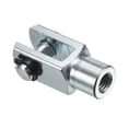 thumbnail image 1 of Unique Bargains M8x1.25 Air Cylinder Rod Clevis End Female Thread Y Connector Silver 1 Pack, 1 of 5