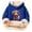 A1#- Navy, variant on Little Girls Hoodies Sweatshirts Girls Lined Hoodie Cute Print Sweatshirt Warm Pullover Top Cozy Youth Outerwear Black 5T-6T