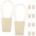thumbnail image 1 of 10 bolsas de papel kraft con asa para ramos de flores, ideal para arreglos florales, exhibiciones, regalos de boda y decoración de fiestas, 1 of 7