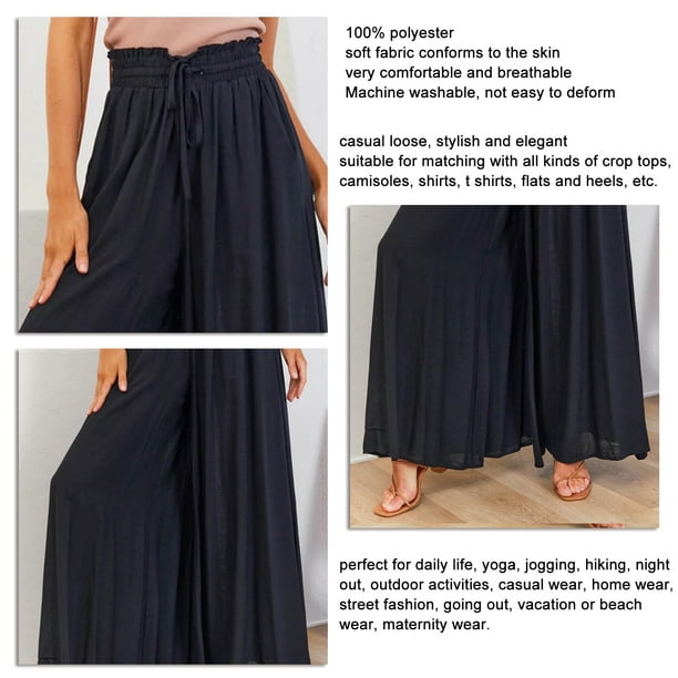 China Women Breathable Effortless Cropped Wide Leg Trousers factory and  manufacturers