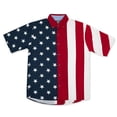 thumbnail image 2 of Patriotic  American Flag USA Button Up Shirt - Extra Large, 2 of 2